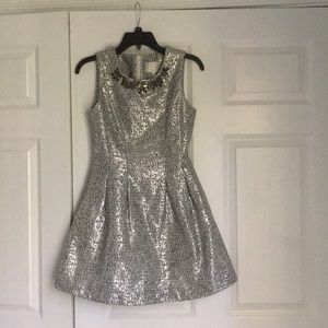 silver J.O.A. dress